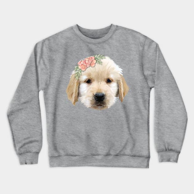 Baby Golden Dog Crewneck Sweatshirt by thedailysoe